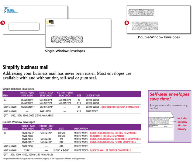 Single & Double Window Envelopes