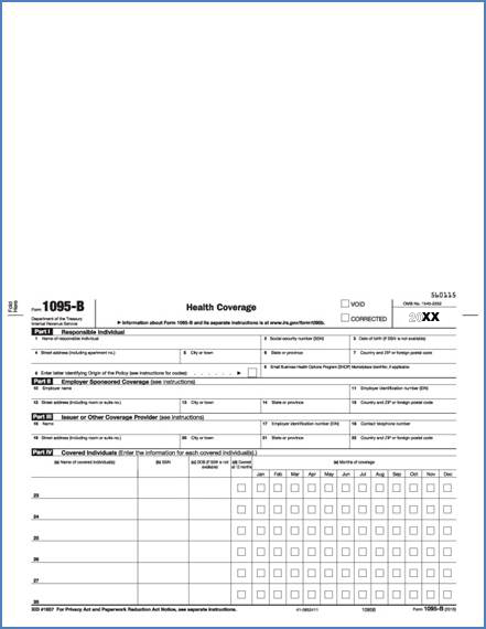 1095B500 Tax Form